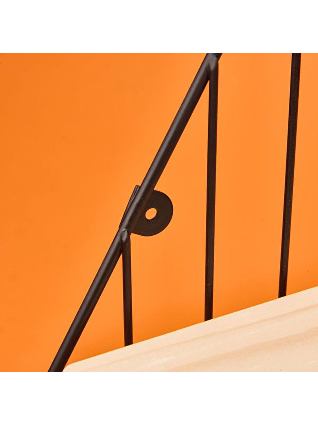 Dekoratif Altıgen Raf - Siyah - 30 cm-1