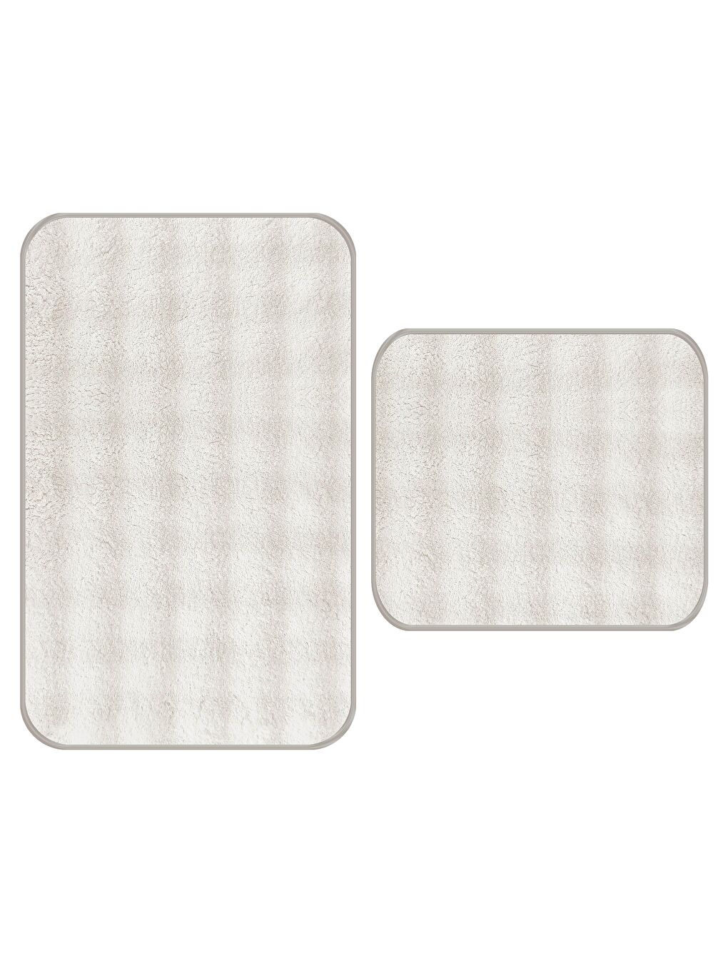 Ekru Royal Bubble Kaymaz Taban İkili Klozet Takımı 60x100 ve 50x60 Krem-2