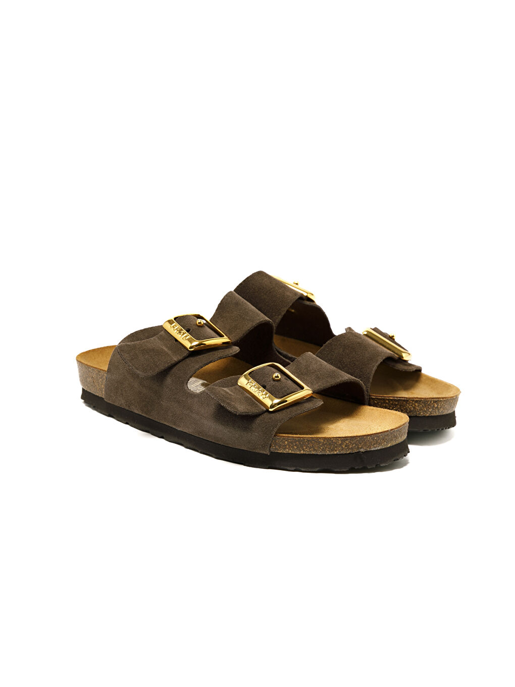 Kahverengi Kadın Terlik 17D8 VELOUR-S T.Moro (Dark Brown)-1