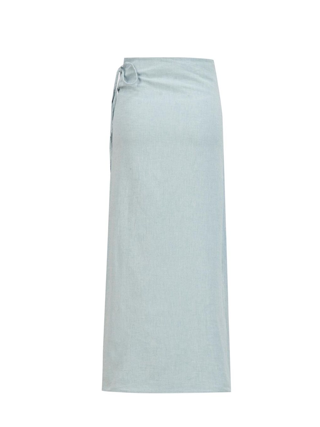 Anvelop Denim Görünümlü Etek 25Y1806 Gri Mavi-1