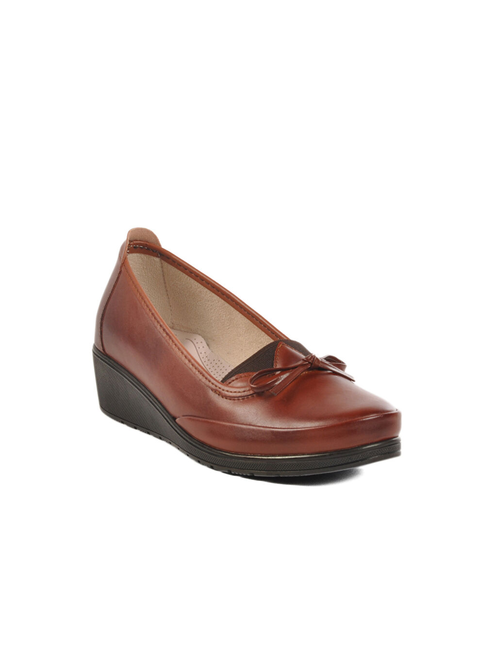 Kahverengi Taba Jel Taban Anatomik İçi Deri Kadın Casual Ayakkabı 101 Z-2