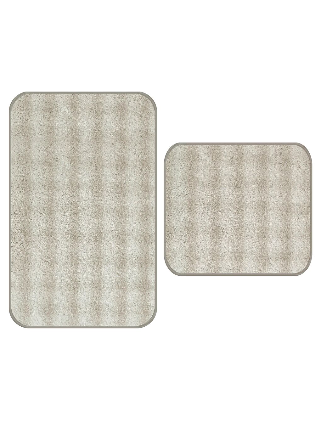 Royal Bubble Kaymaz Taban İkili Klozet Takımı 60x100 ve 50x60 Bej-2