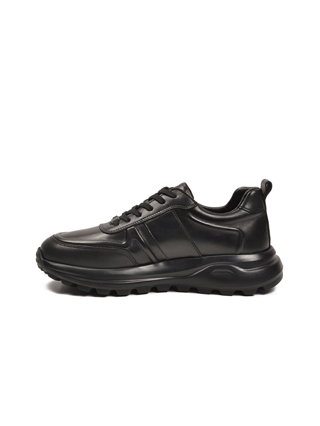 Siyah Hakiki Deri Erkek Casual Ayakkabı 5K3251-30219 M-1