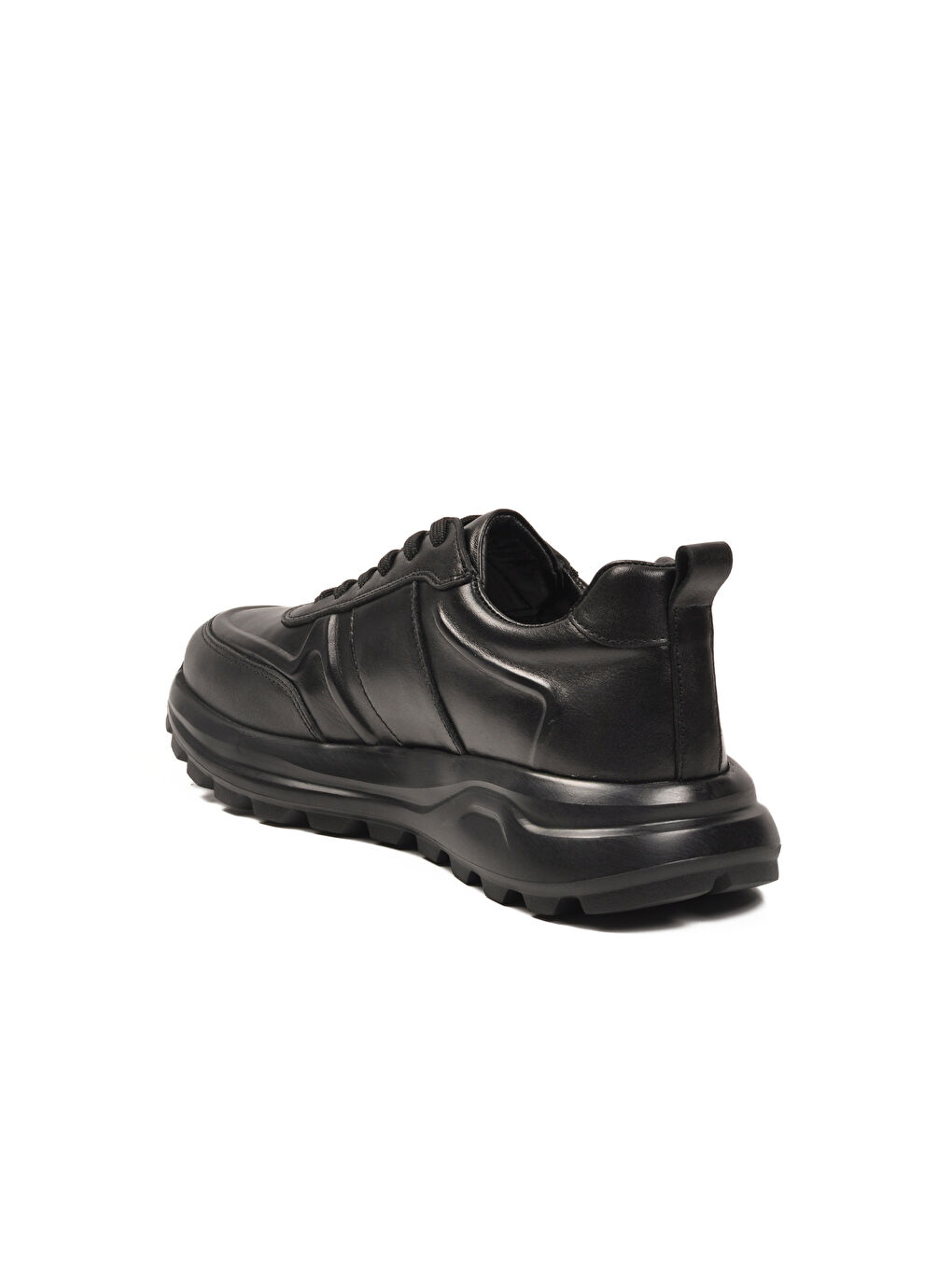 Siyah Hakiki Deri Erkek Casual Ayakkabı 5K3251-30219 M-3