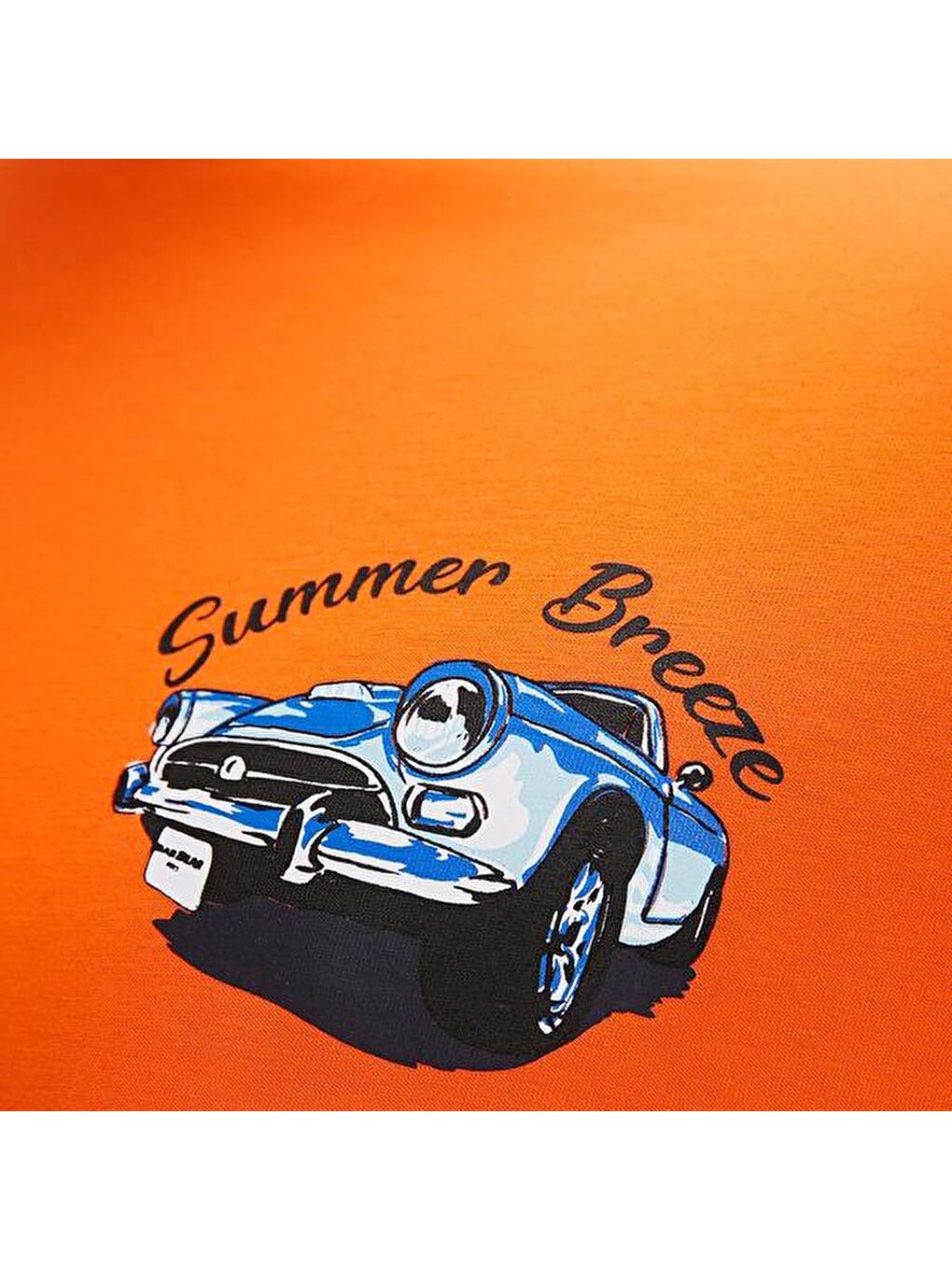 Dustin Erkek Turuncu Yuvarlak Yaka Tişört-1