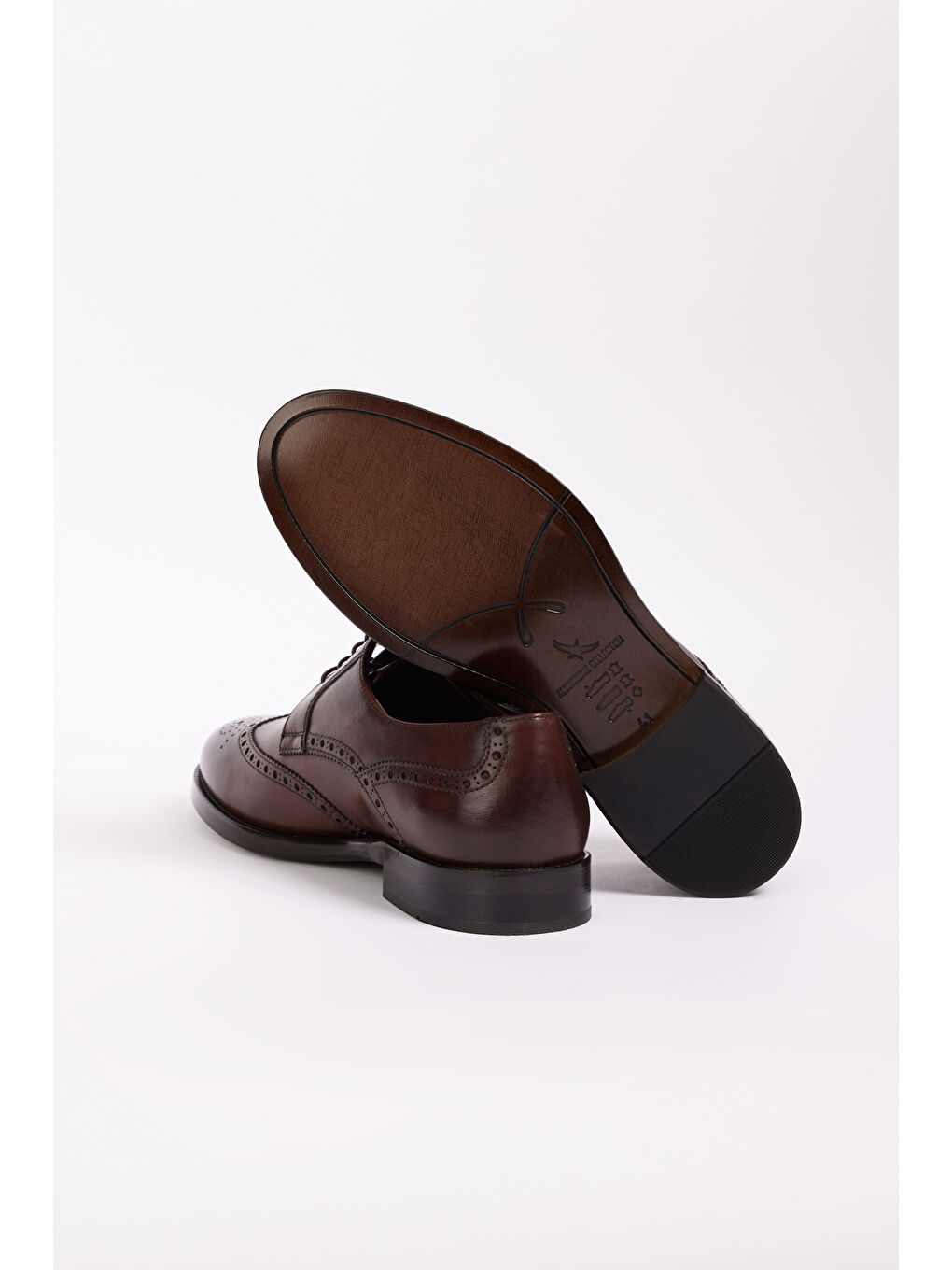 Erkek Kahverengi %100 Deri Klasik Ayakkabı-3
