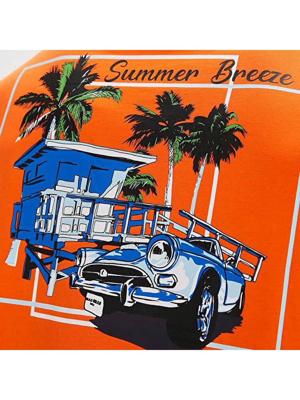 Dustin Erkek Turuncu Yuvarlak Yaka Tişört-2