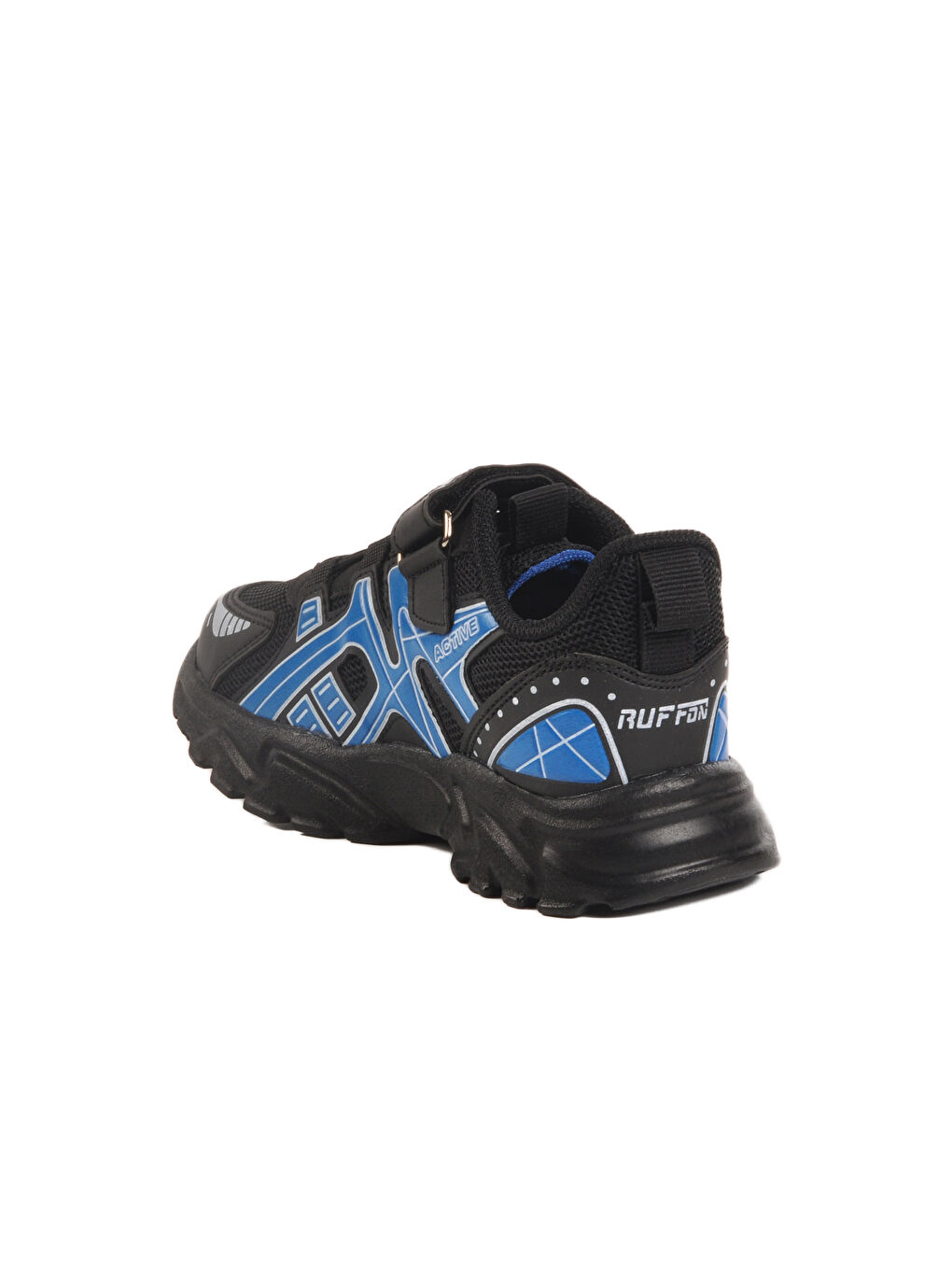 Siyah Saks Cırtlı Fileli Hafif Erkek Çocuk Spor Ayakkabı 2351 P-3