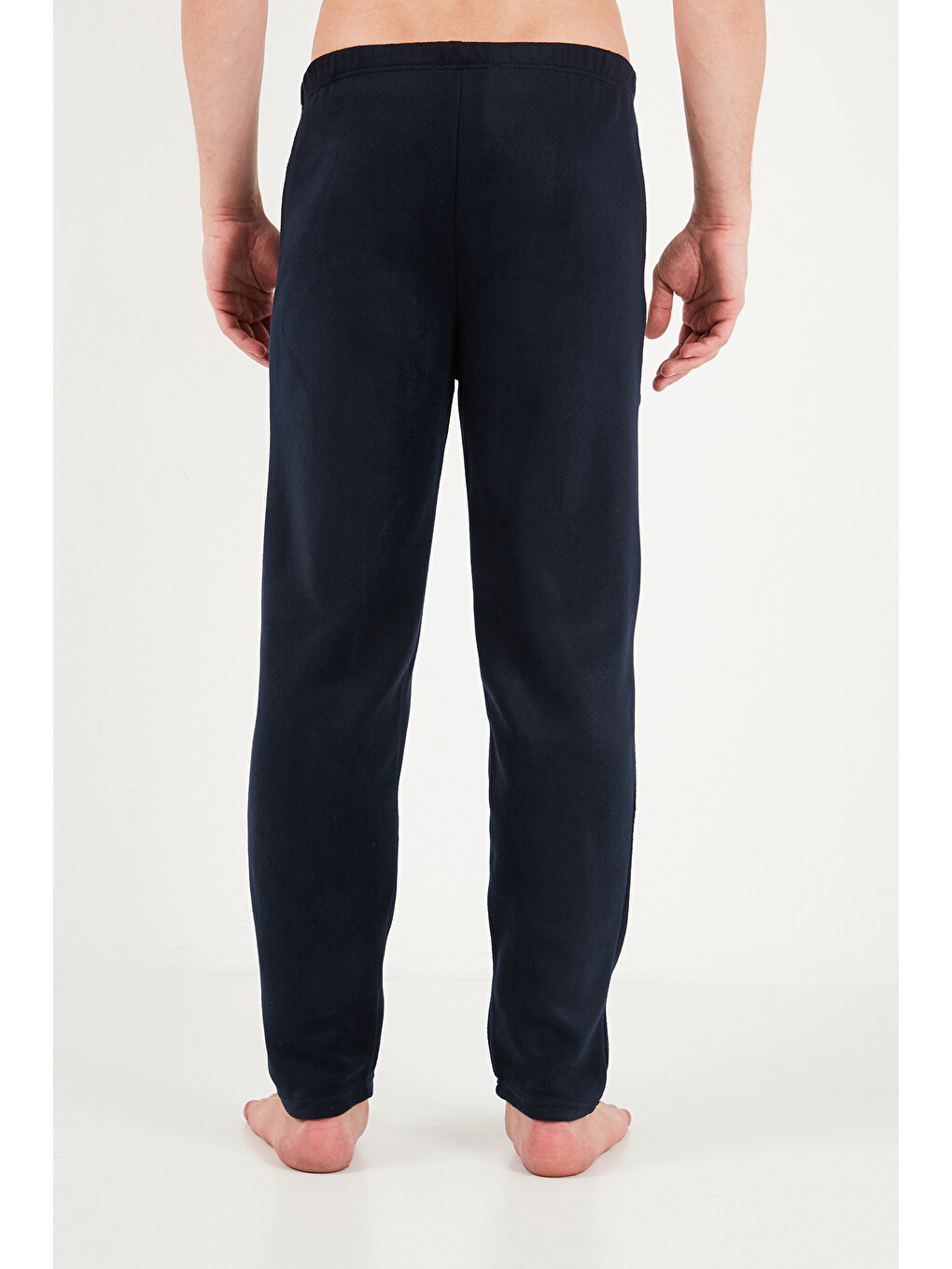 Lacivert Lastikli Bel Düz Paça Ultra Soft Polar Pijama Altı 6098001-6