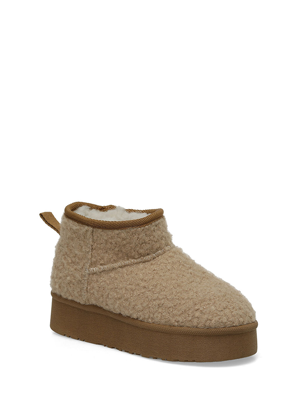 ANGELA 4PR Bej Kadın Kar Botu-1