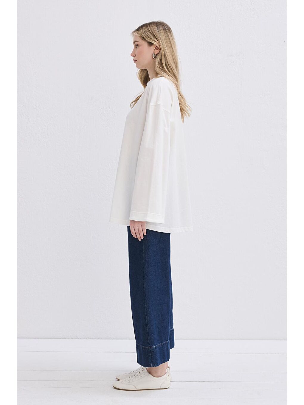 Vanille Pamuk Bluz Ekru-2