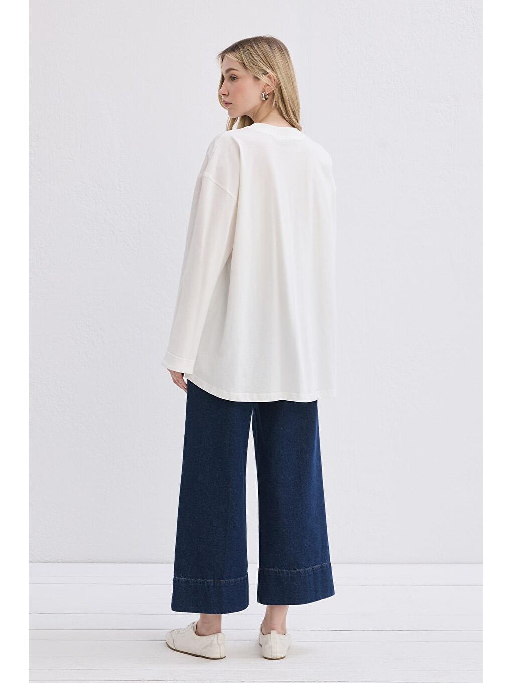 Vanille Pamuk Bluz Ekru-3