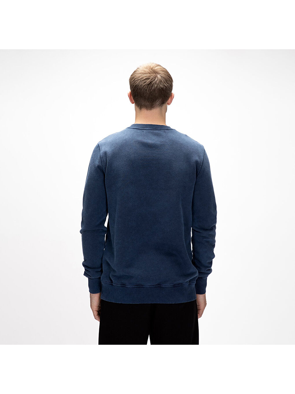 Dab Erkek Lacivert Bisiklet Yaka Sweatshirt-3