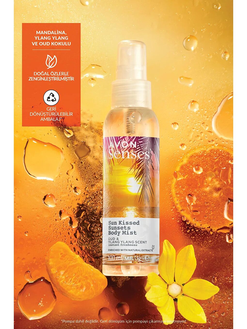 AVON Renksiz Senses Sun Kissed Sunsets Vücut Spreyi 100 Ml. - 2