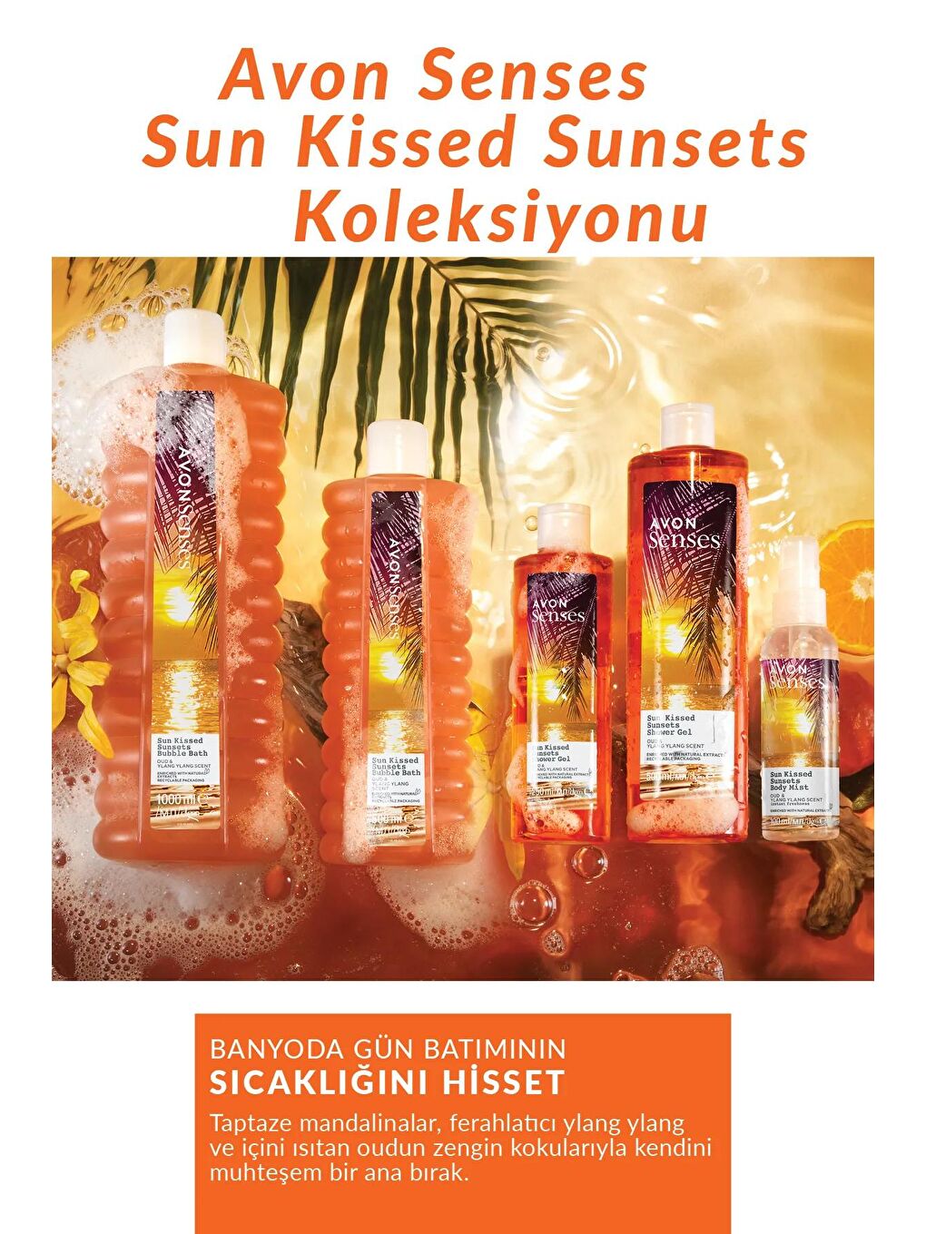 AVON Renksiz Senses Sun Kissed Sunsets Vücut Spreyi 100 Ml. - 3