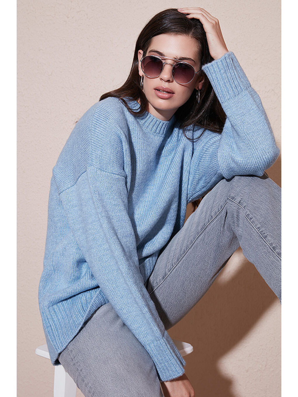 Mavi Regular Fit Bisiklet Yaka Basic Triko Kazak 4616213-1