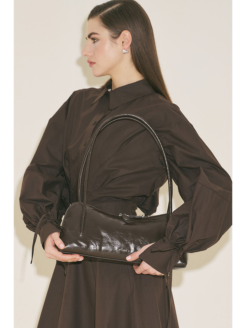 Kera Baget Çanta Kahverengi-3