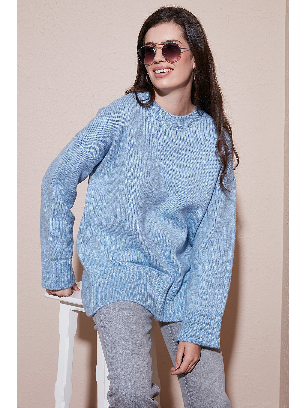 Mavi Regular Fit Bisiklet Yaka Basic Triko Kazak 4616213-2