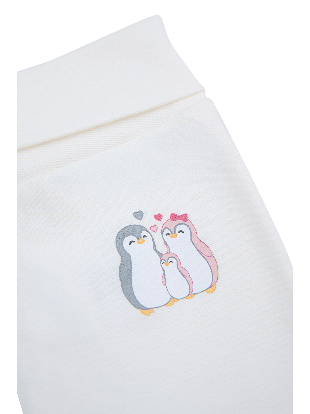 Kalpli Penguen Desenli 2'li Patikli Alt Yenidoğan-9 Ay Pembe-2