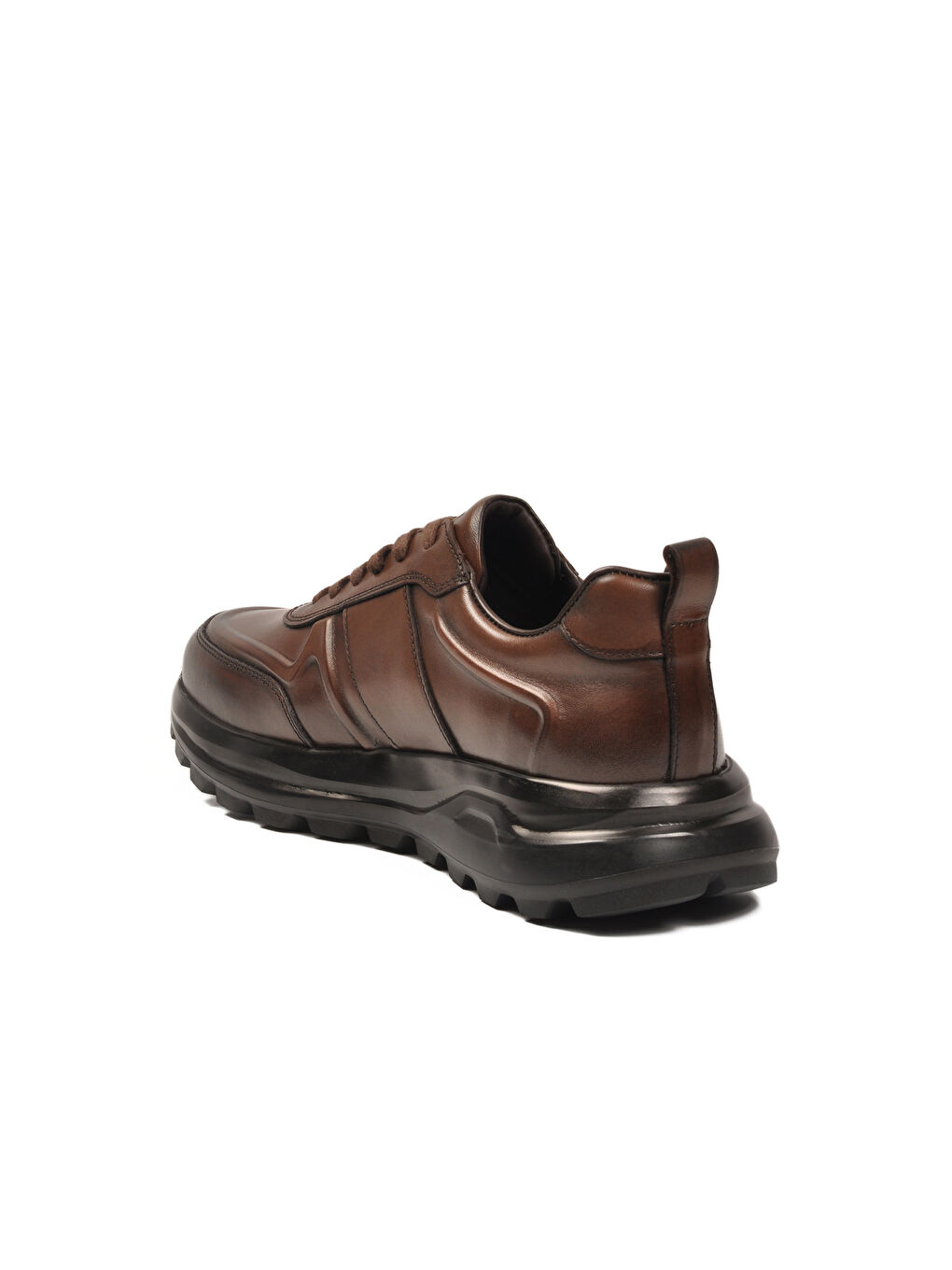 Kahverengi Kahve Hakiki Deri Erkek Casual Ayakkabı 5K3251-30219 M-3