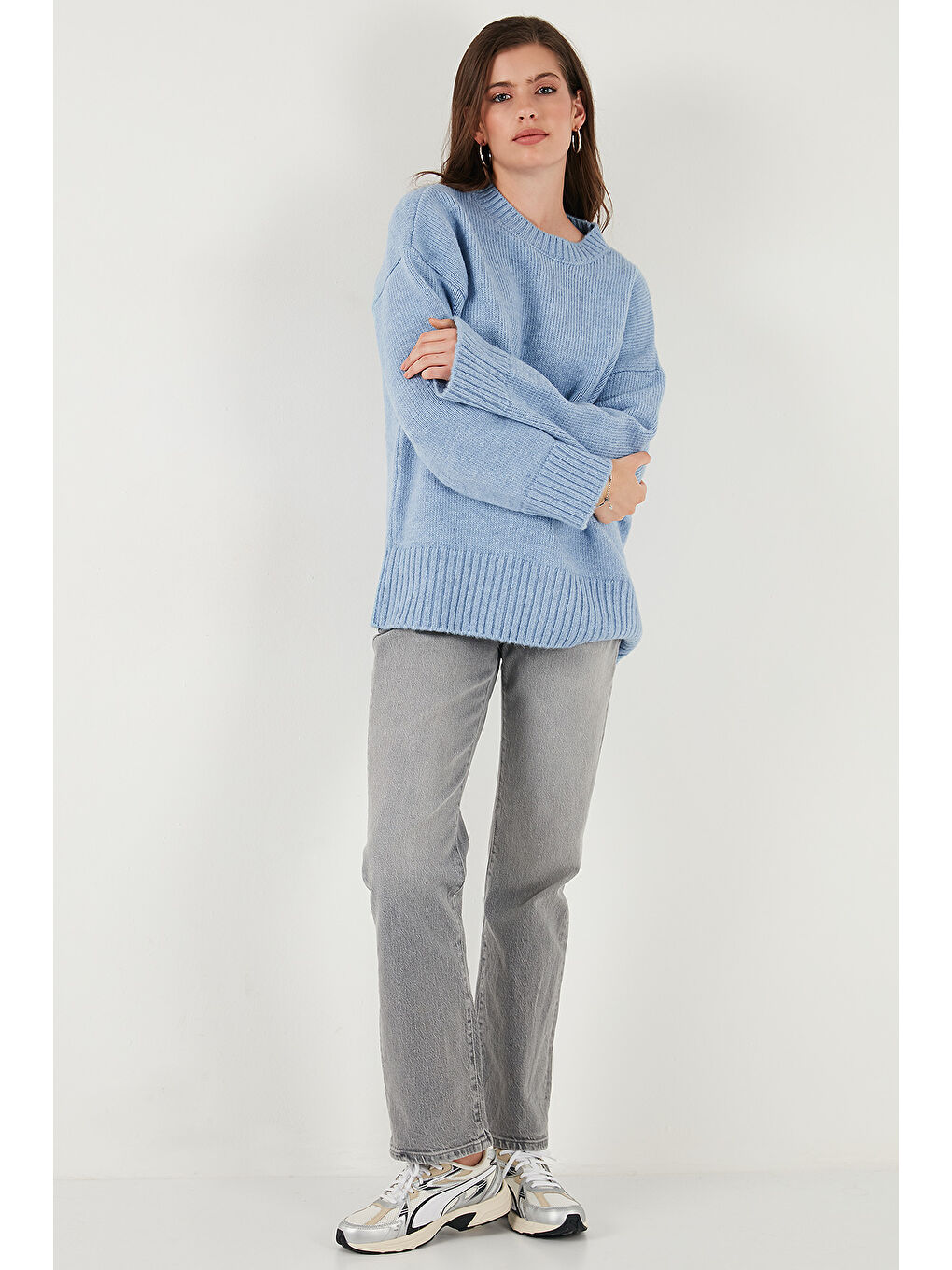 Mavi Regular Fit Bisiklet Yaka Basic Triko Kazak 4616213-4