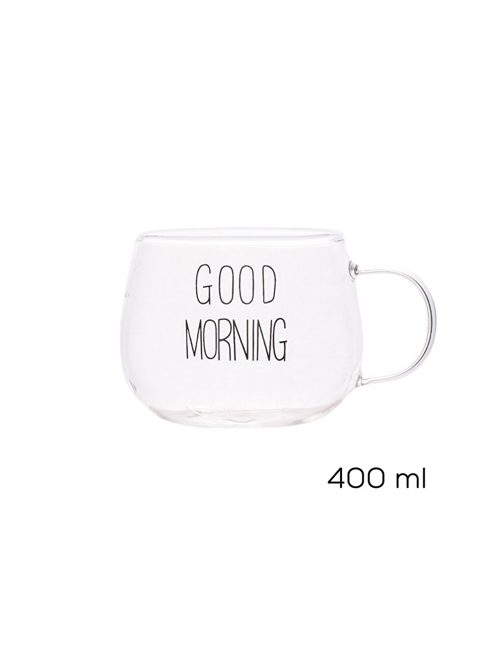 Renksiz 2088 Isıya Ateşe Dayanıklı Cam Kulplu Çay Bardağı Kahve Bardak Kupa Şeffaf 400 ml-2