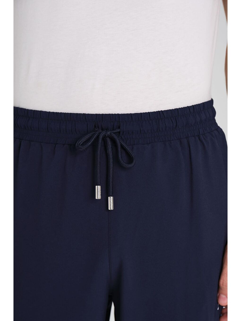 Desenli Lacivert Mavi Uzun Erkek Havuz Ve Deniz Şortu 2411-4