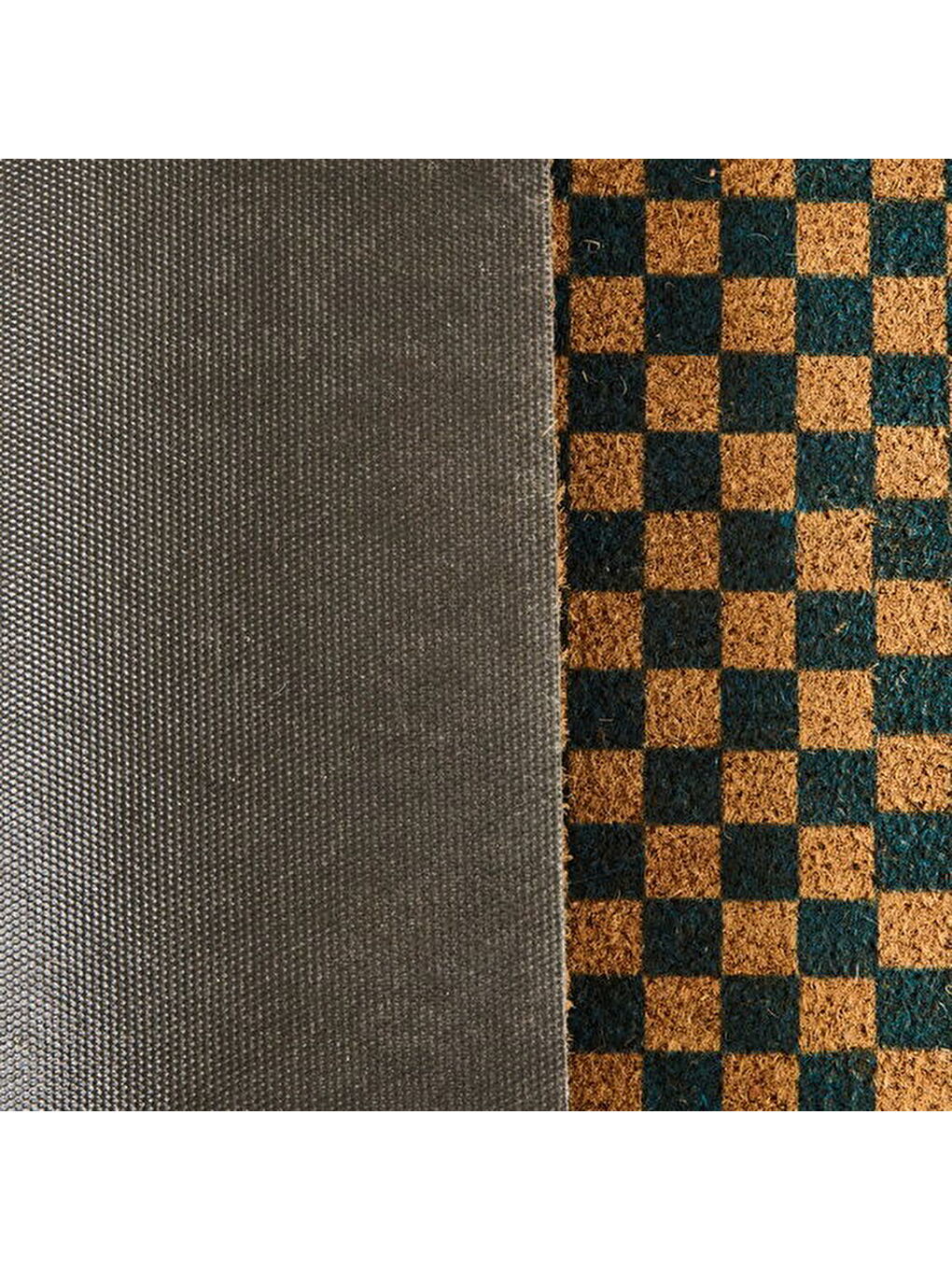 Karışık Koko Plaid Kapı Önü Paspası - Renkli - 40x60 cm-1