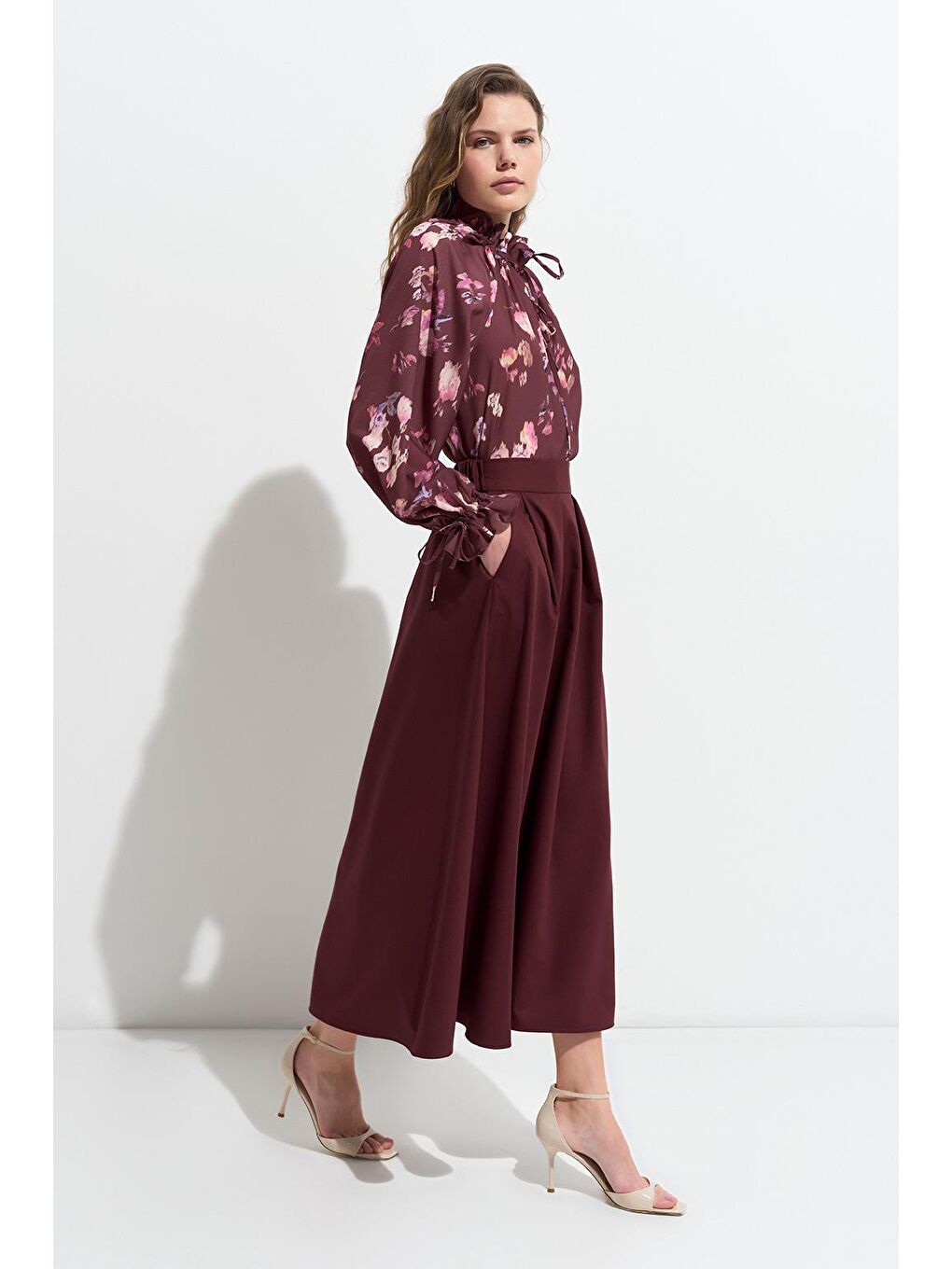 Poli Pilikaşe Etek Bordo-1