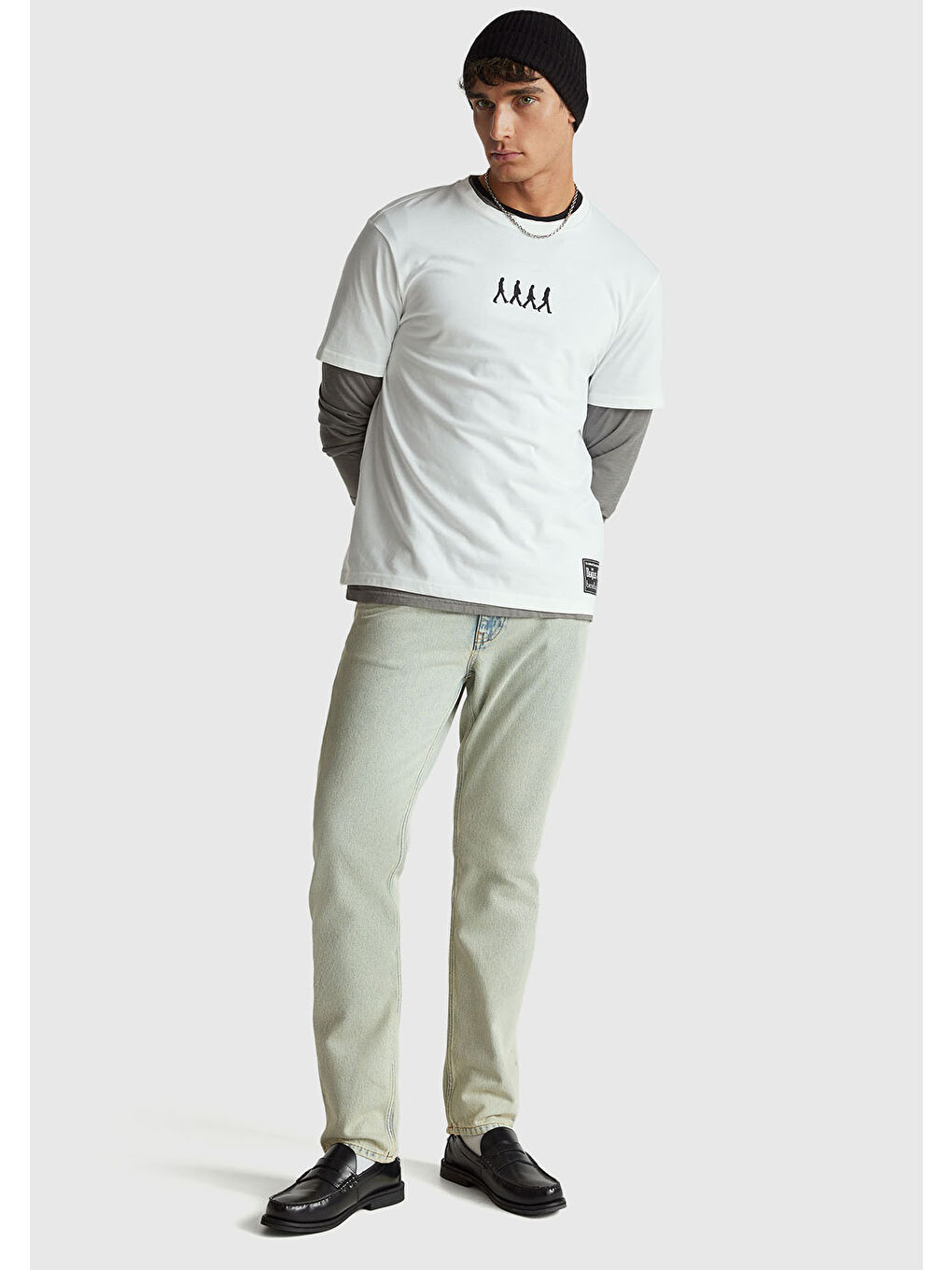 Karışık Unisex %100 Pamuk The Beatles  T-Shirt-6