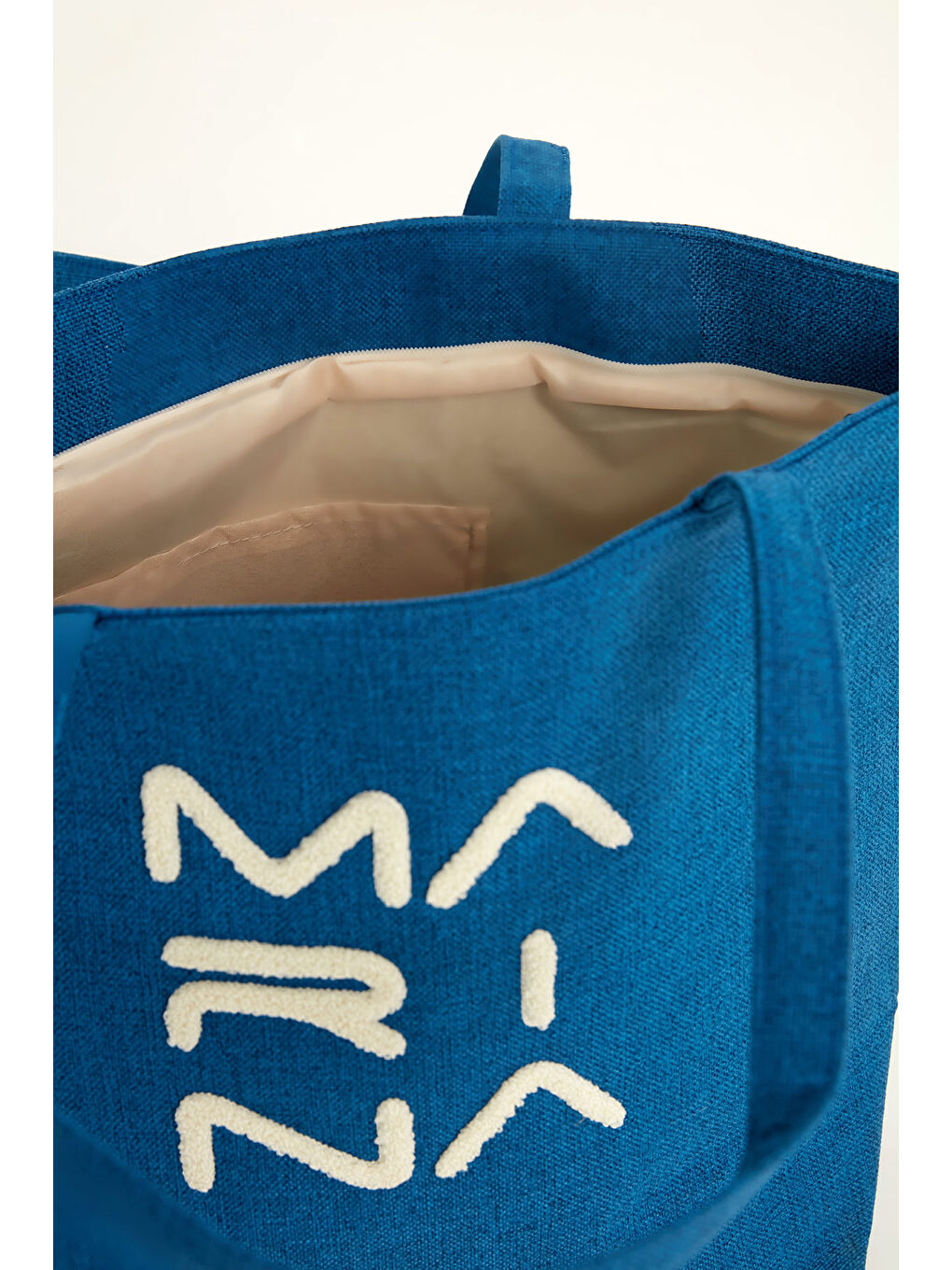 Mavi Plaj Çantası Astarlı Yazlık Tatil Çantası CA2501-4-3