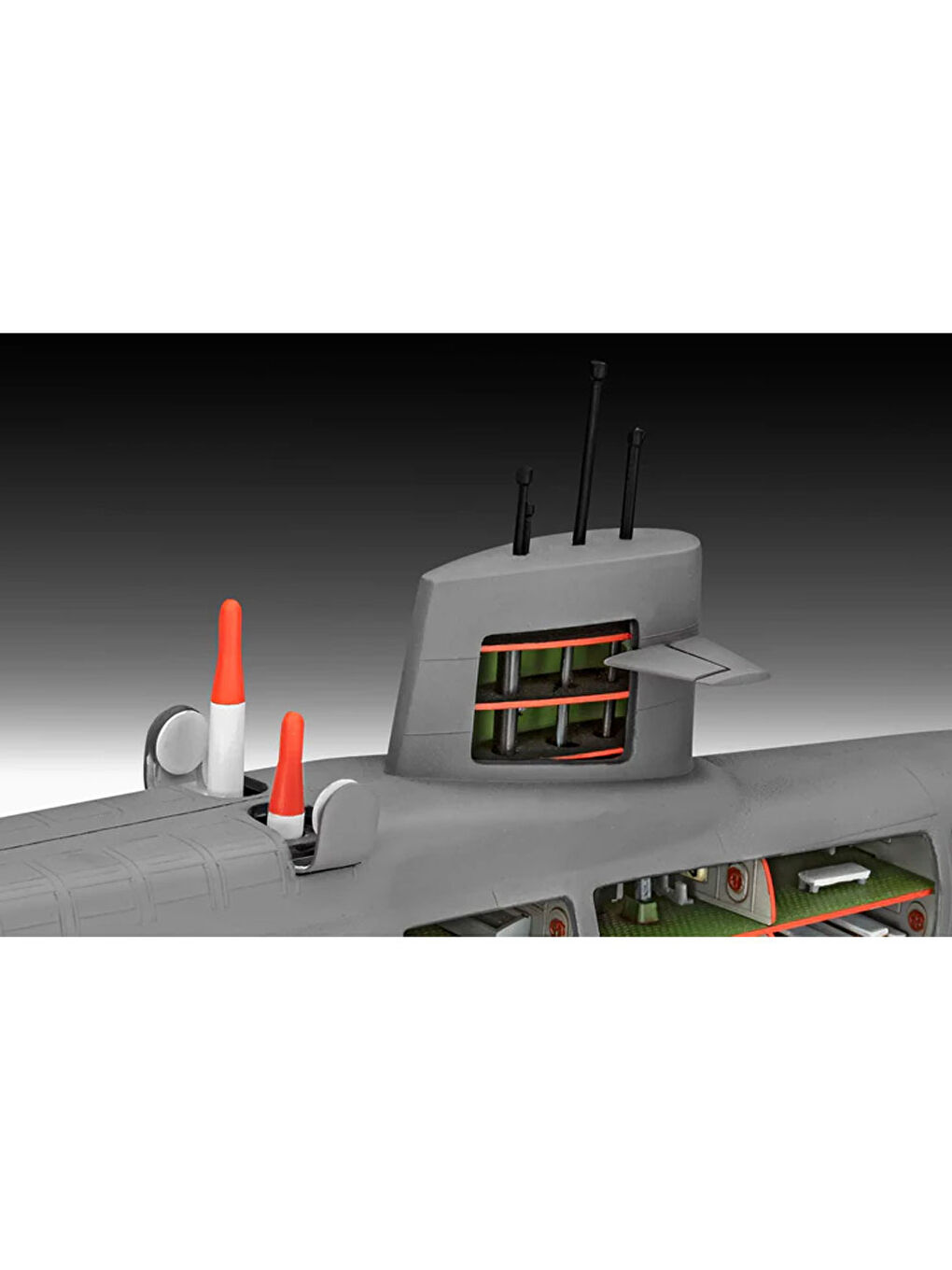 Maket Model Kit Gemi S.S.B. Abraham Lincoln with Interior 5185-2