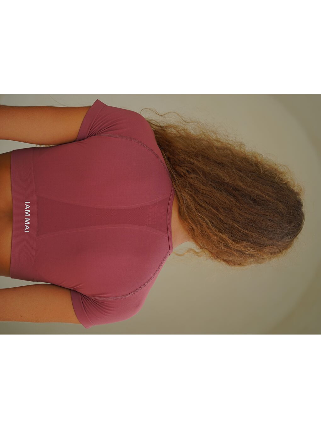 Kahverengi Rufus Kiremit Kısa Kollu Crop Top-3