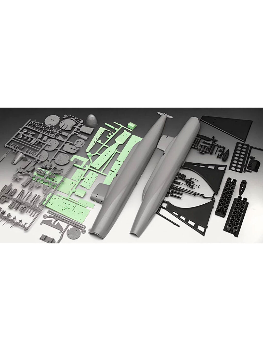 Maket Model Kit Gemi S.S.B. Abraham Lincoln with Interior 5185-4