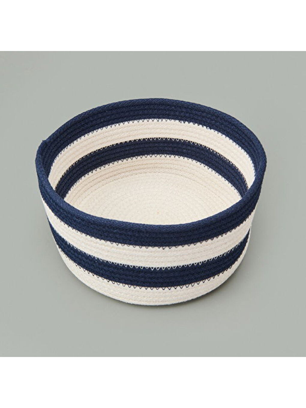 Siyah Nautical Fun Dekoratif Sepet - Lacivert / Beyaz - 20x10 cm-2