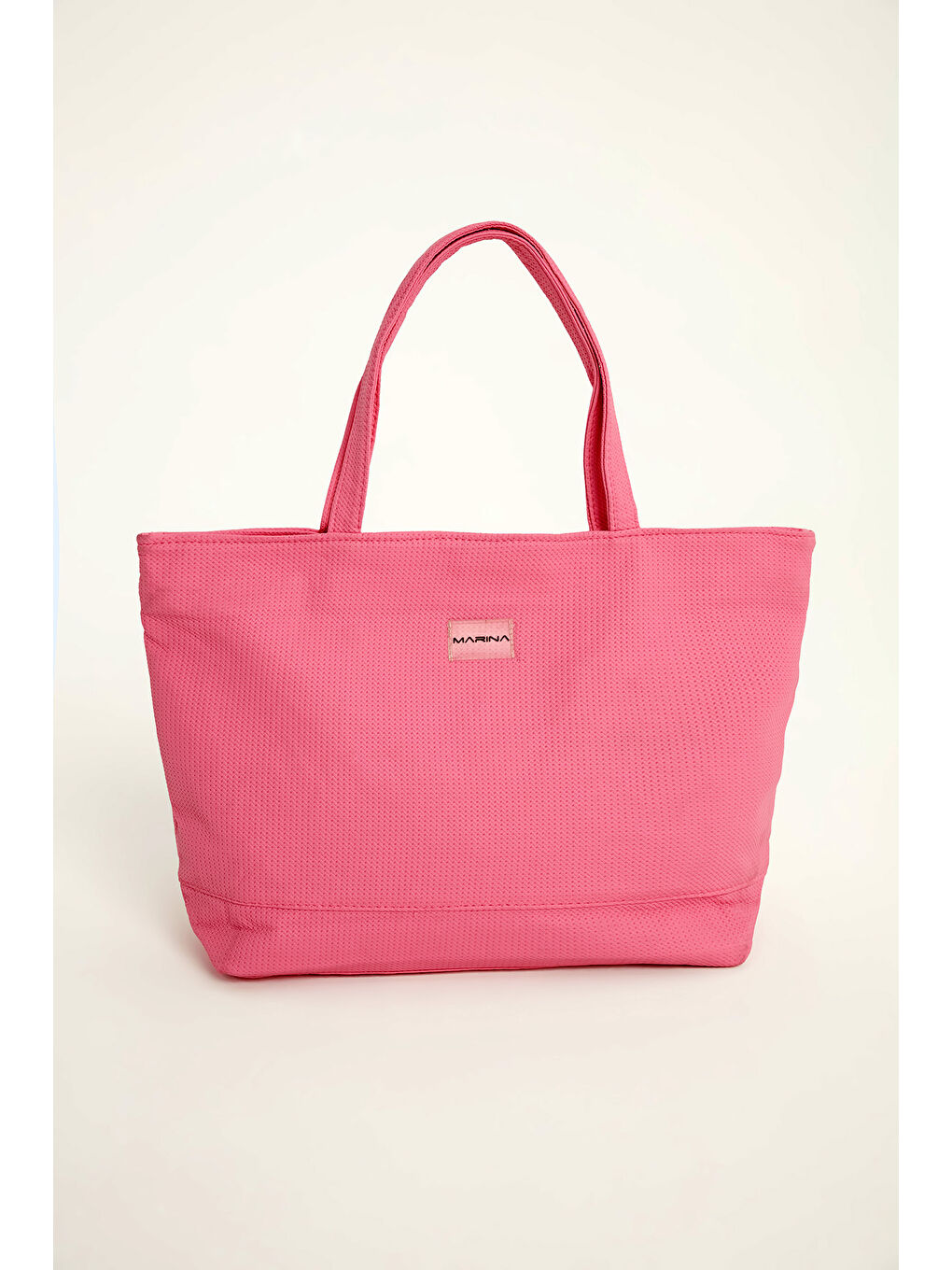 Pembe Suni Deri Plaj Çantası Astarlı CA2502-5-2