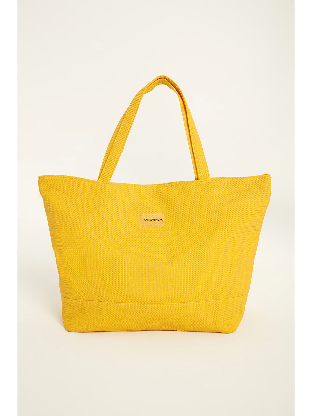 Sarı Suni Deri Plaj Çantası Astarlı CA2502-3-2