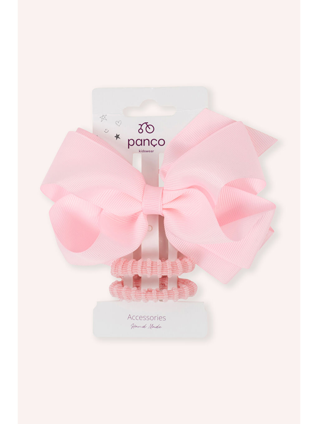 Kız Çocuk Pembe 3'lü Toka Seti-1