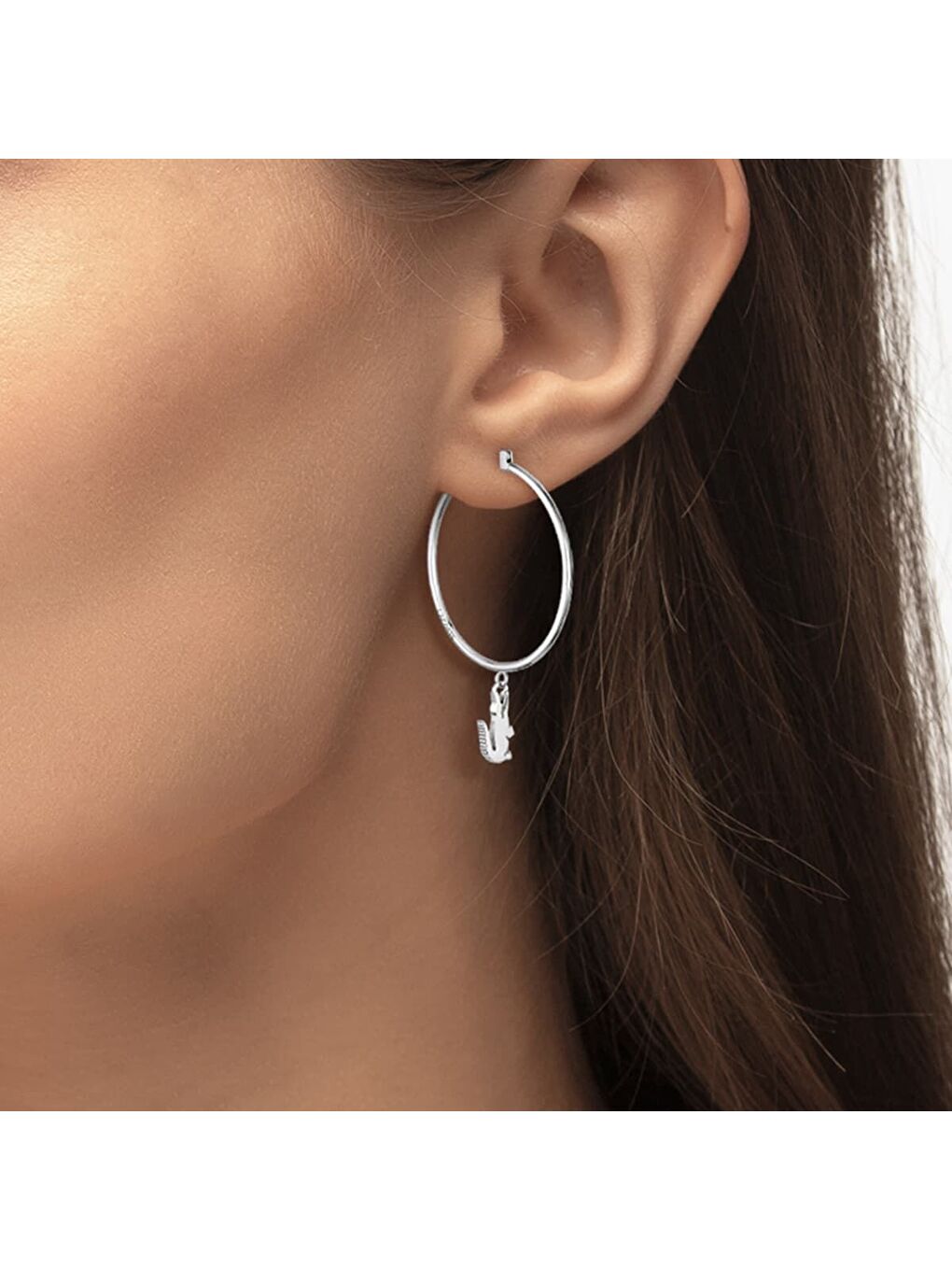 Gri LACJ2040375 Kadın Küpe-3