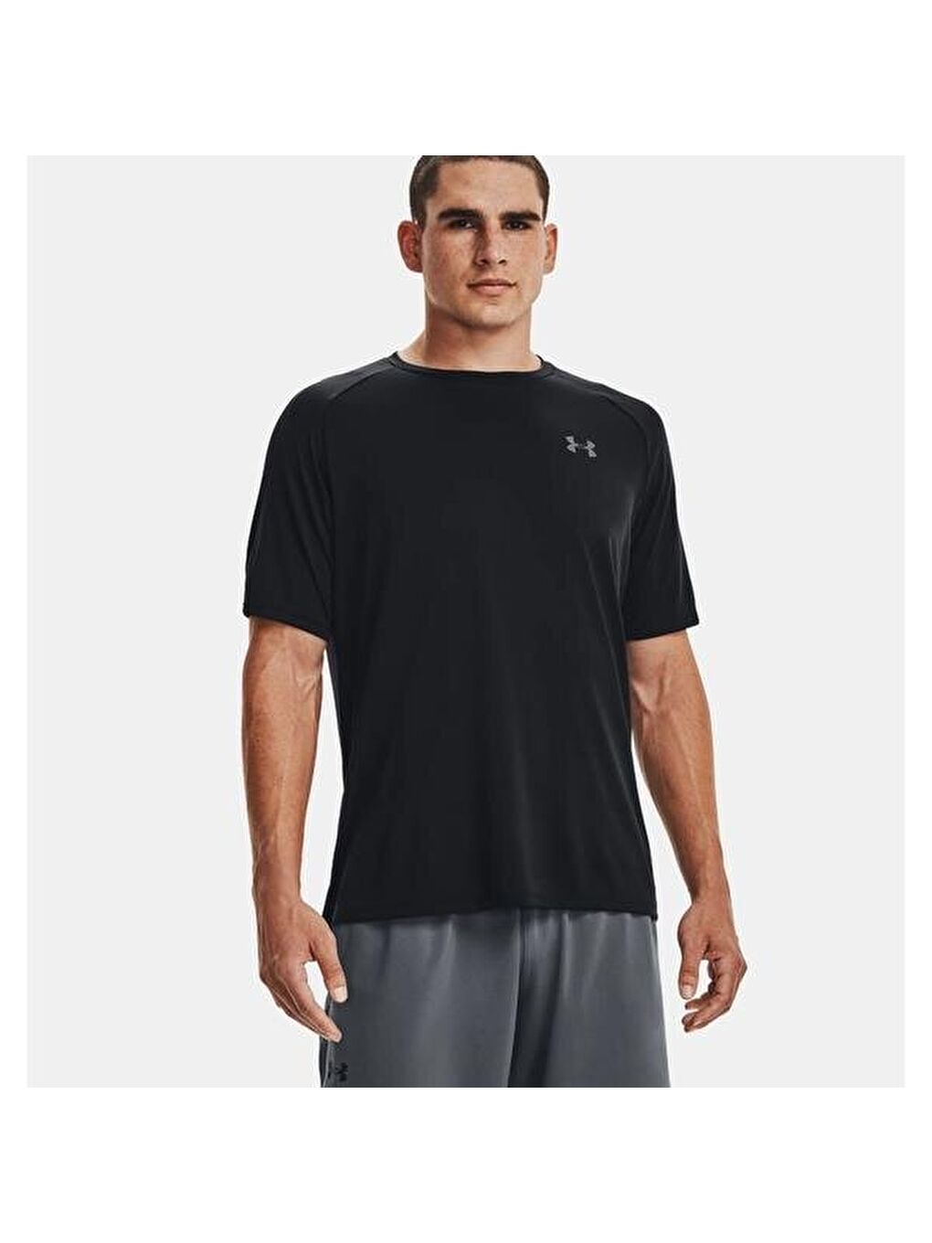 Tech 2.0 Erkek Siyah Yuvarlak Yaka Tişört-1