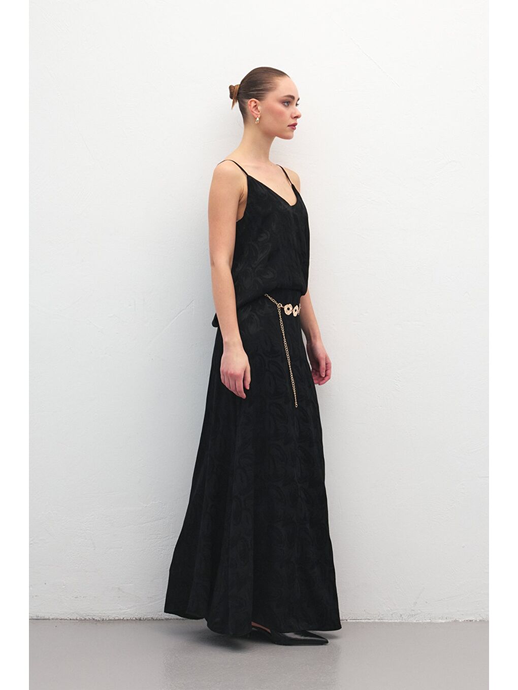 Lior Uzun Etek - Siyah-4