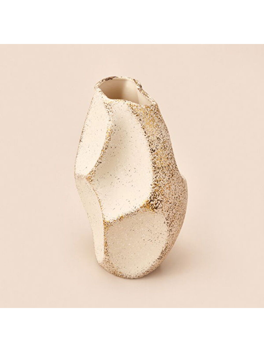 Deco Urthania Vazo - Bej / Gold - 32 cm-3