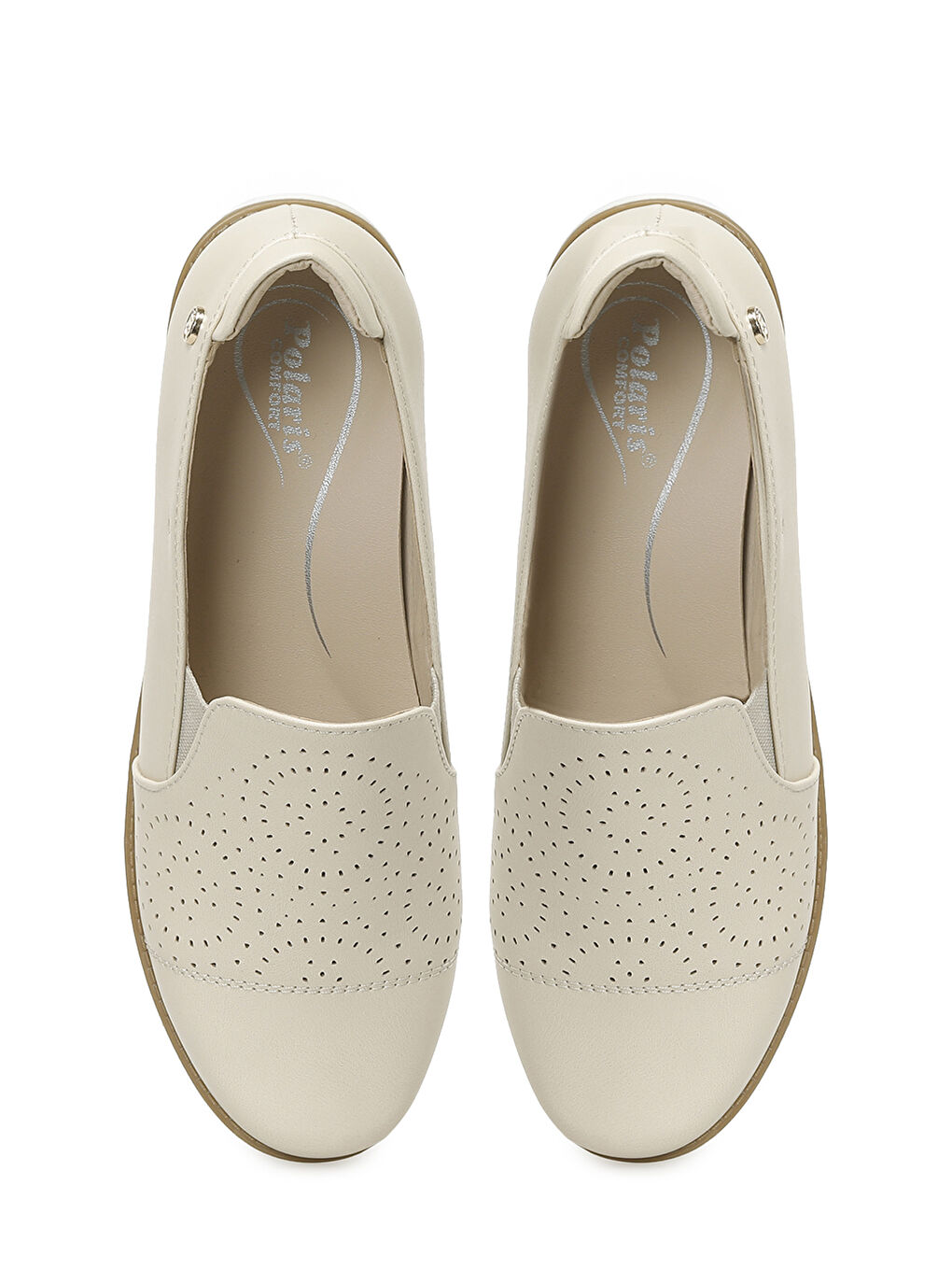 167500.Z6FX Bej Kadın Düz Ayakkabı-3