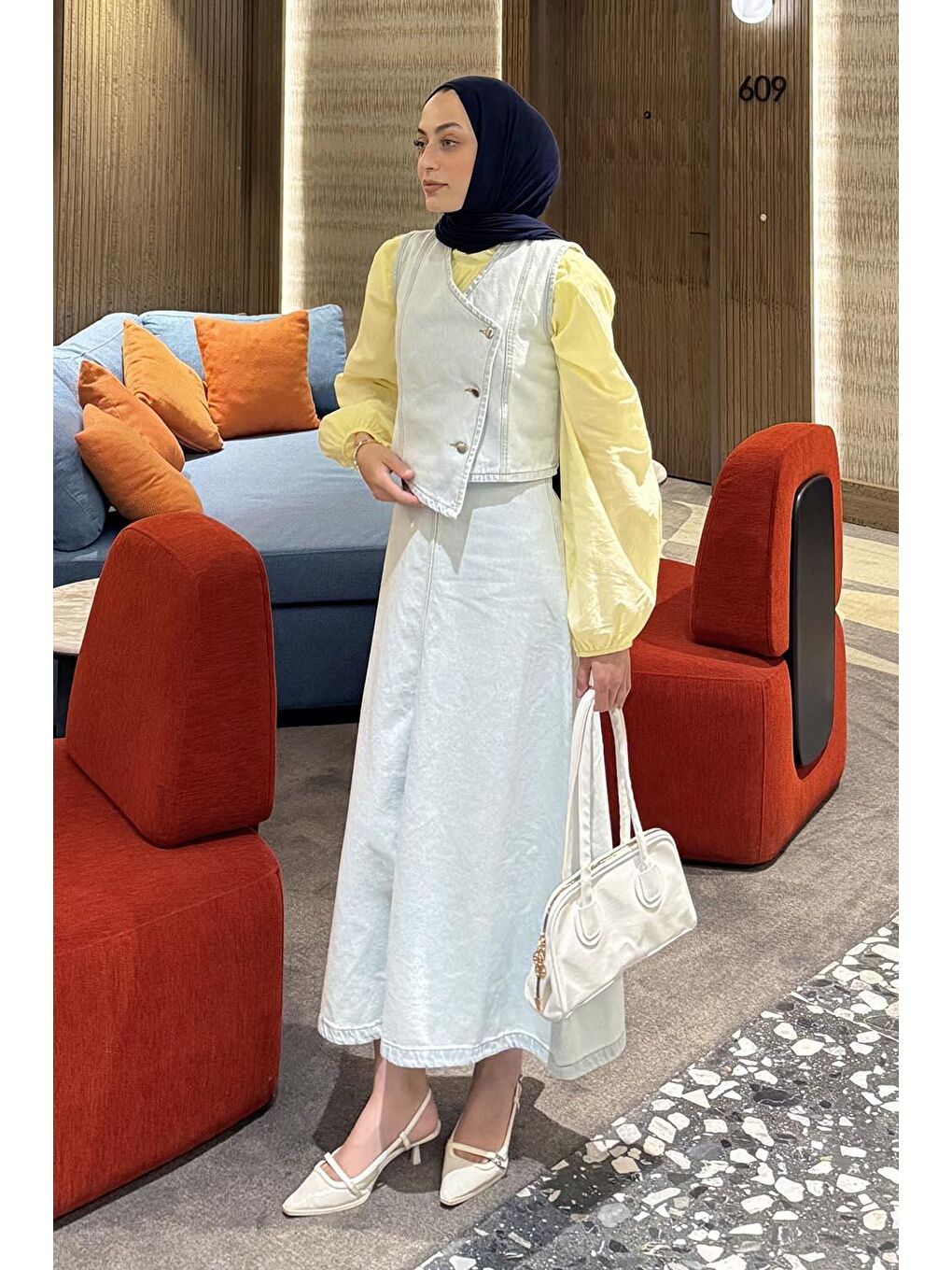 Kruvaz Kapama Jean Etekli Takım Buz Mavisi-3