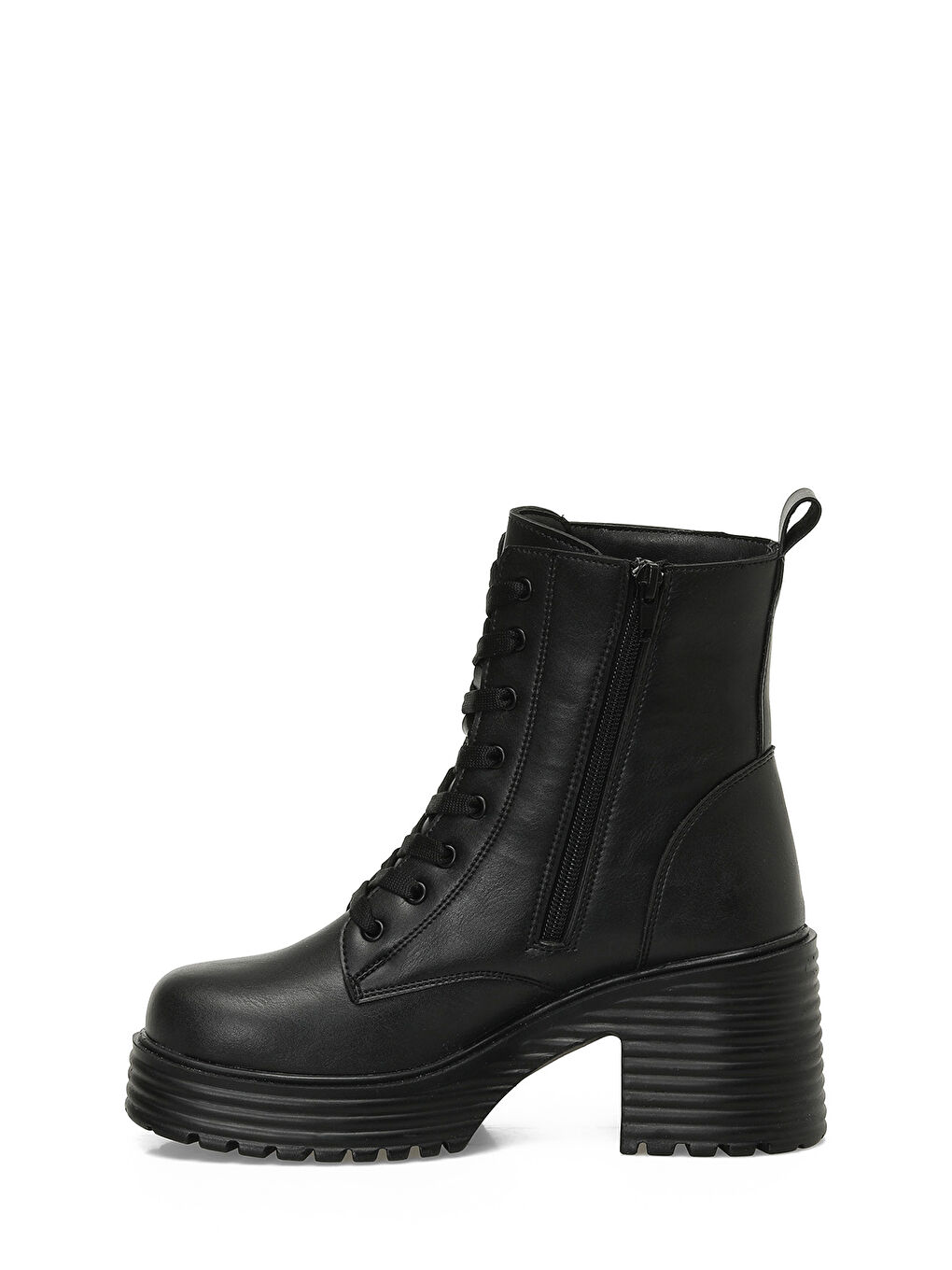 TRX24K-683 4PR Siyah Kadın Topuklu Bot-2