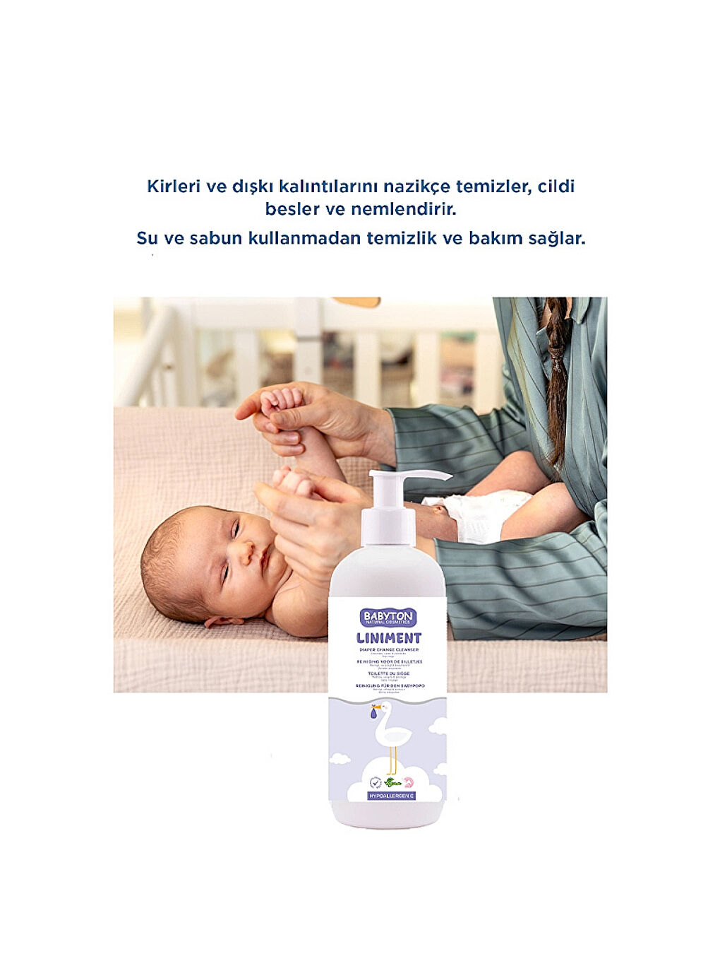Liniment Diaper Change Cleanser Bebek Bezi Değiştirme Temizleyicisi ve Pişik Önleyici 400 m-1