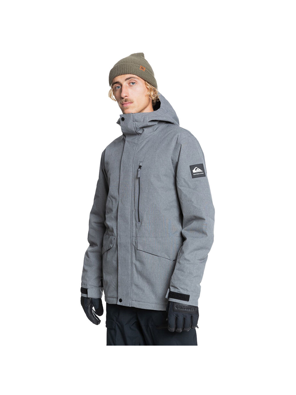 Mission Solid Jk Erkek Gri Snowboard Ceketi-4