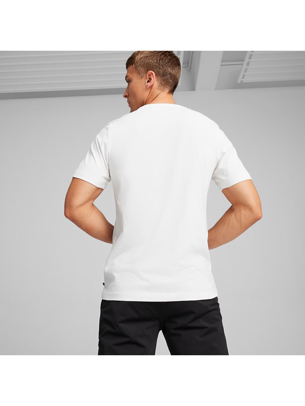 Beyaz BMW M Motorsport Logo GRAPHIC Erkek Tişört-1