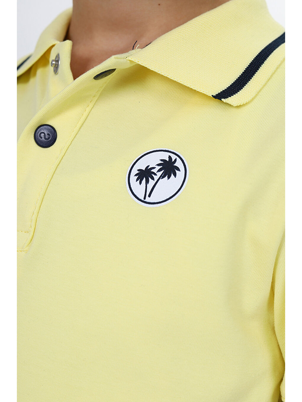 Sarı Erkek Çocuk Baskılı Tişört-2