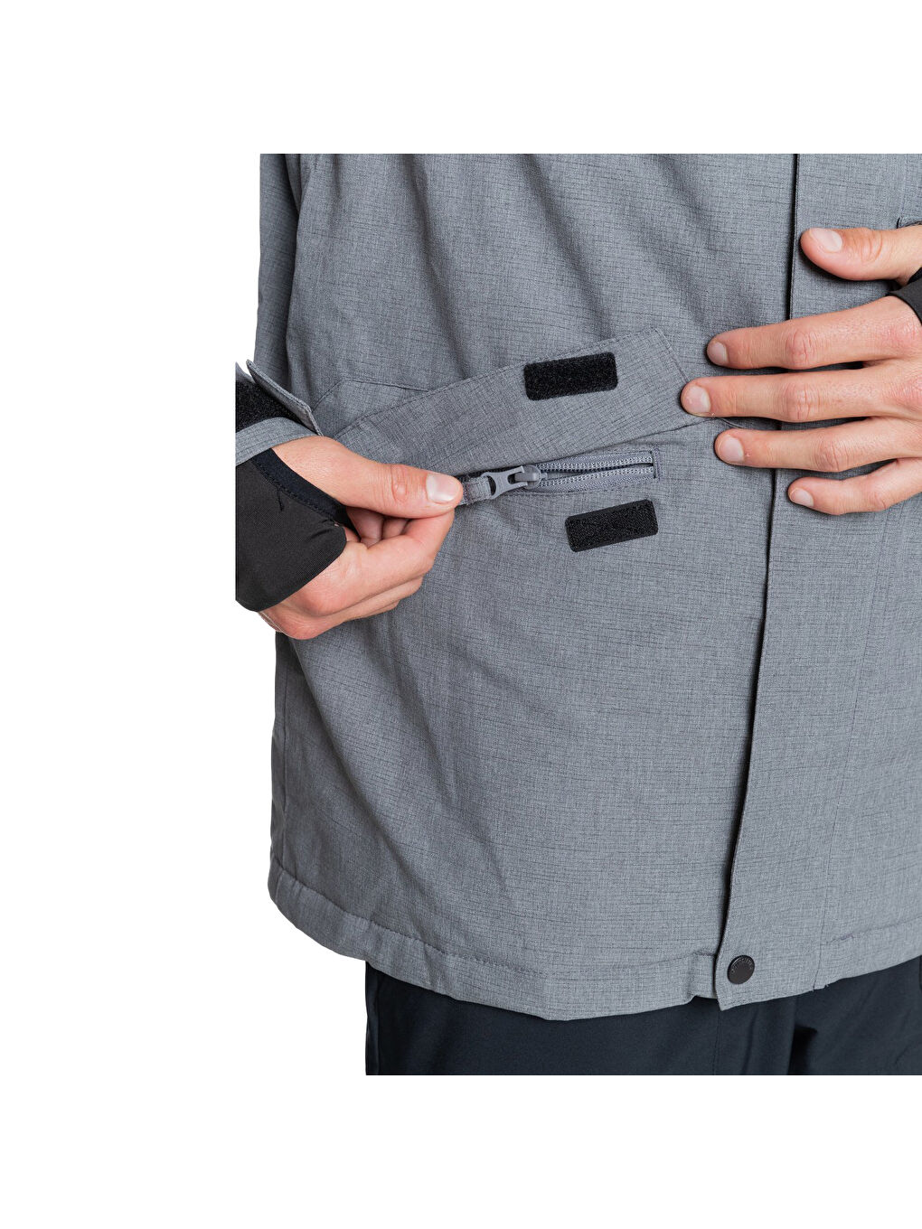 Mission Solid Jk Erkek Gri Snowboard Ceketi-5